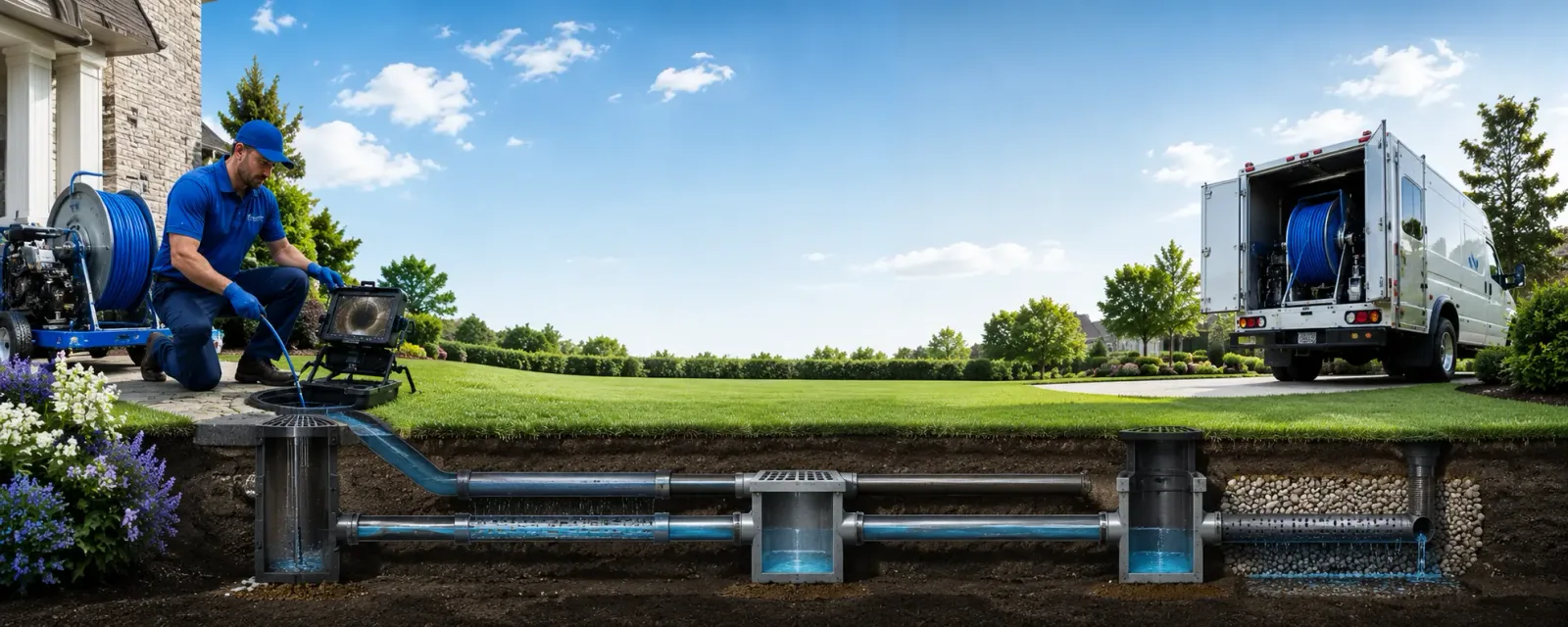 Outdoor drain cleaning information for Faucett, MO